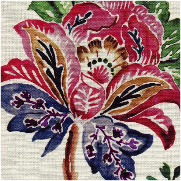H-Plant/Multi - Prints Fabric Suitable For Drapery