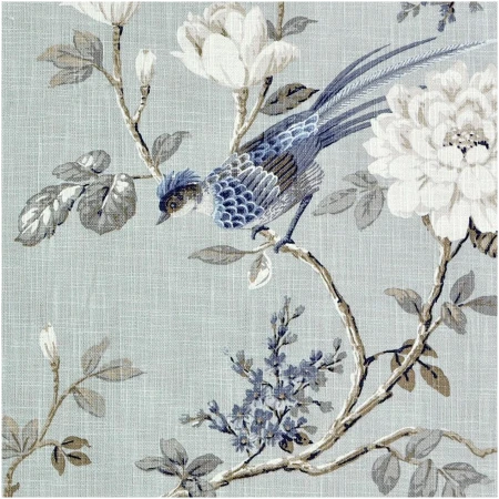 HOBIRD/GRAY - Prints Fabric Suitable For Drapery
