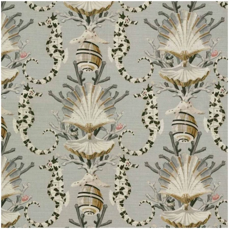 PK-MARINER/SILVER - Prints Fabric Suitable For Drapery