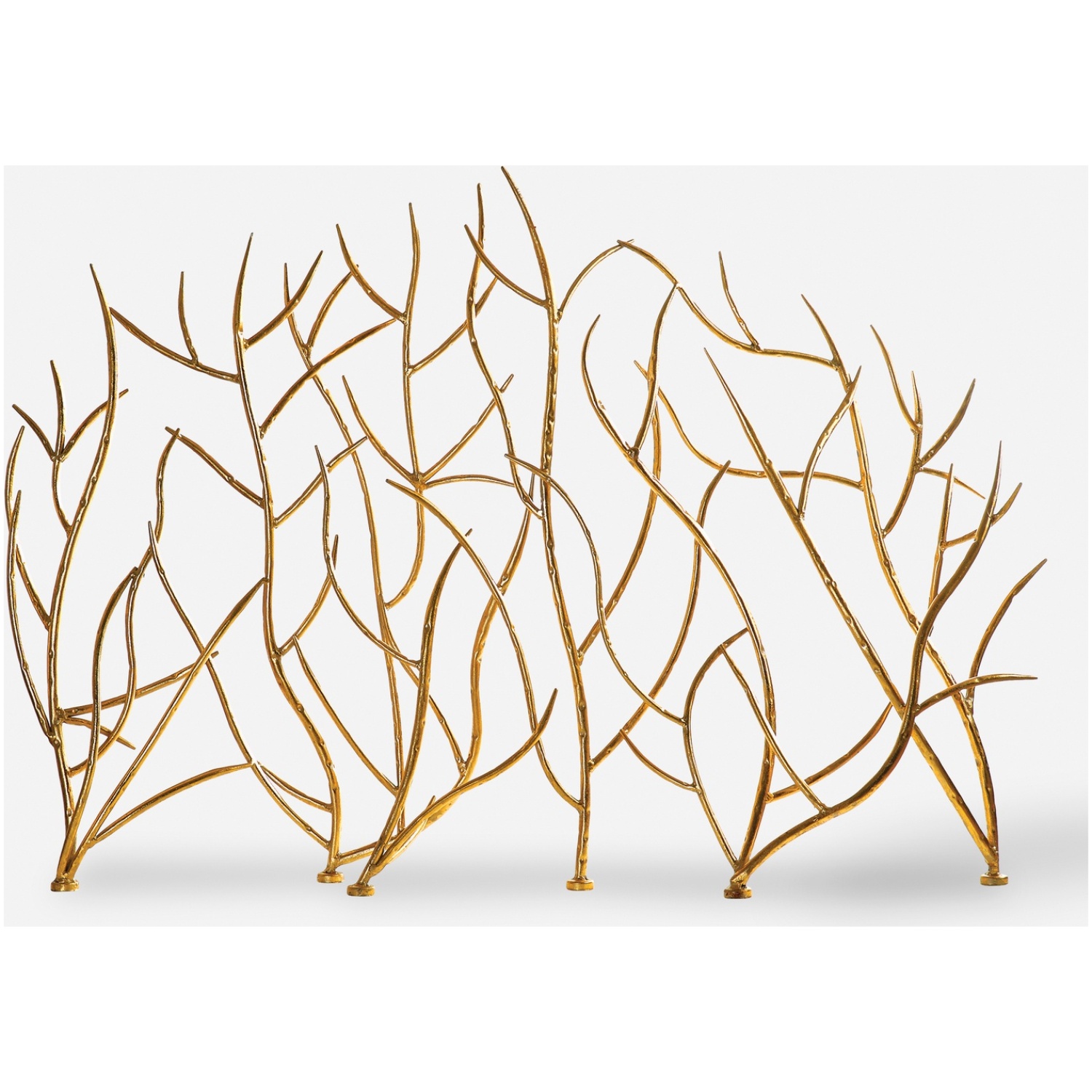 Gold Branches-Fireplace Screen