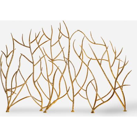 Gold Branches-Fireplace Screen