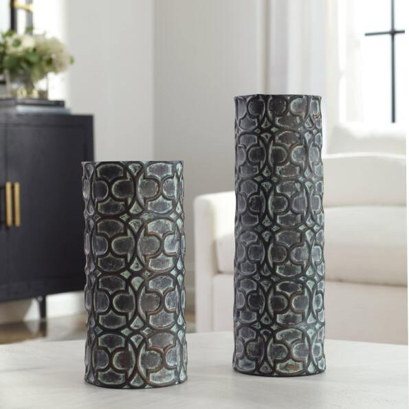 Baltra Bronze Patina Vases