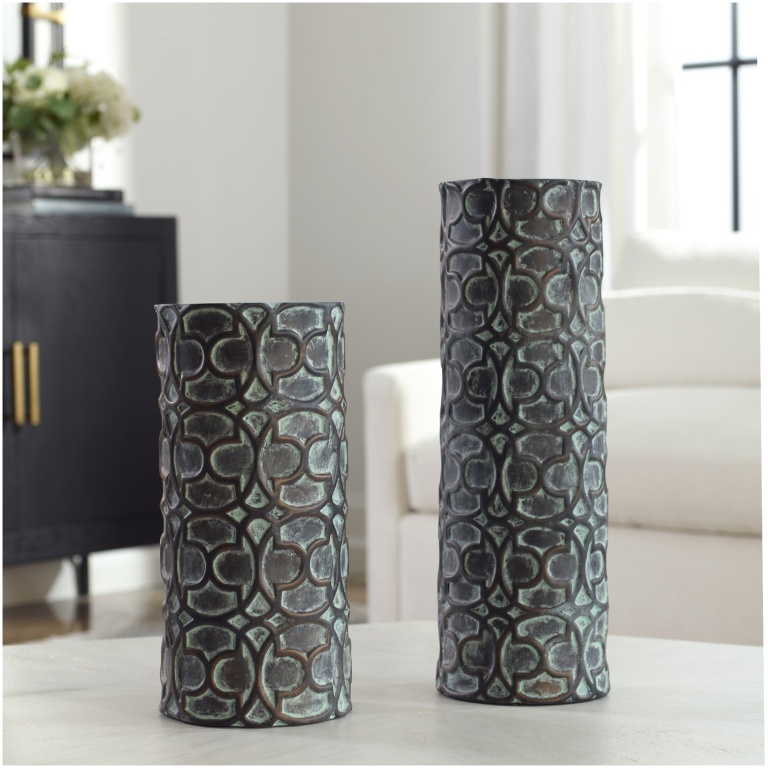 Baltra Bronze Patina Vases