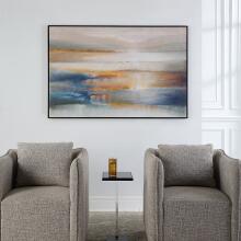 Seafaring Dusk-Abstract Landscape Art
