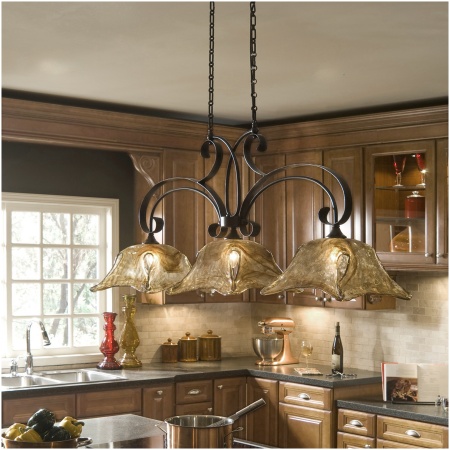 Uttermost Vetraio 3 Lt Bronze Kitchen Island Light