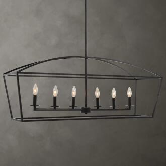 Clayton-Kitchen Island Lights | Linear Pendant | Linear Chandelier