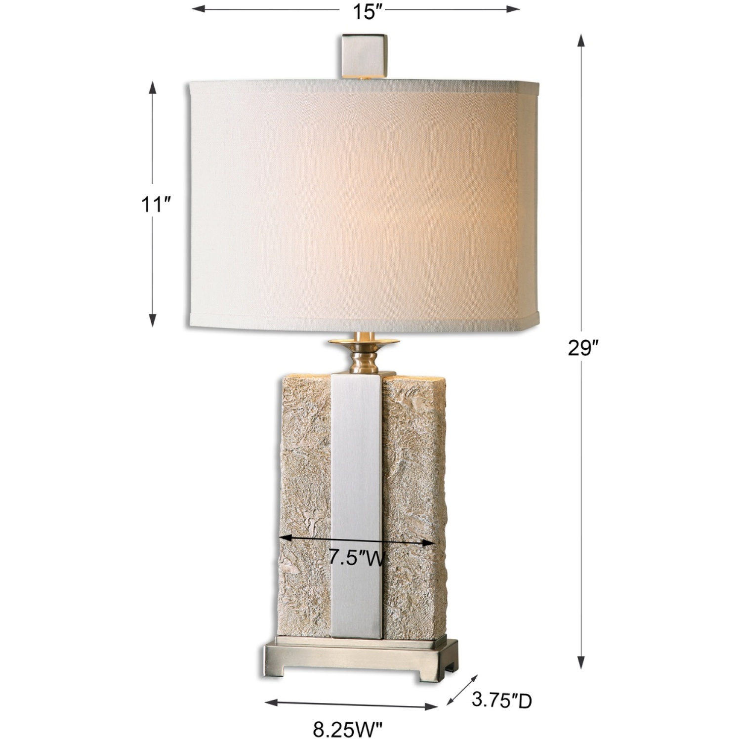 Bonea Stone Ivory Table Lamp