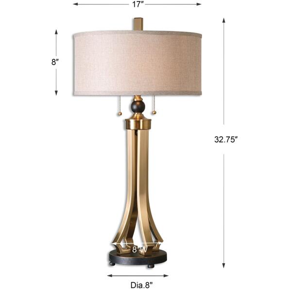 Selvino Brushed Brass Table Lamp