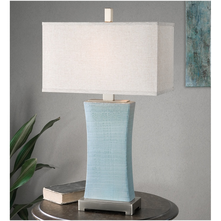 Uttermost Cantarana Blue Gray Table Lamp