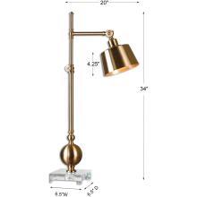 Laton-Brushed Brass Task Lamps