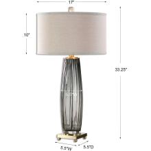 Vilminore-Gray Glass Table Lamps