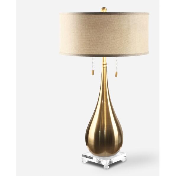 Lagrima-Brushed Brass Lamps