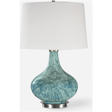 Celinda-Blue Gray Glass Lamps