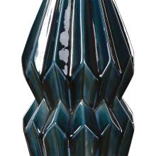 Prussian-Blue Ceramic Lamps