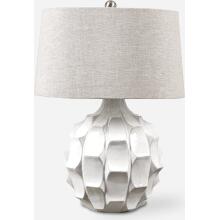 Guerina-Scalloped White Lamps