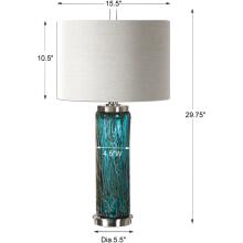 Almanzora-Blue Glass Lamps