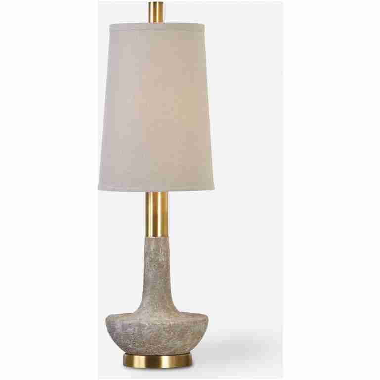 Volongo-Stone Ivory Buffet Lamp