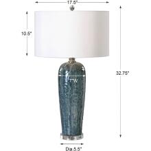 Maira-Blue Ceramic Table Lamp