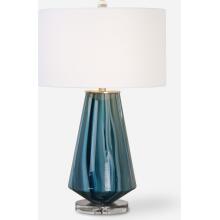 Pescara-Teal-Gray Glass Lamp