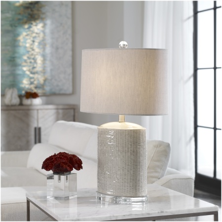 Uttermost Modica Taupe Ceramic Lamp