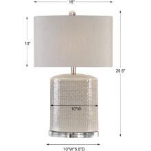 Modica-Taupe Ceramic Lamp