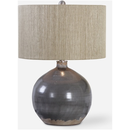 Vardenis-Gray Ceramic Lamp