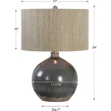 Vardenis-Gray Ceramic Lamp