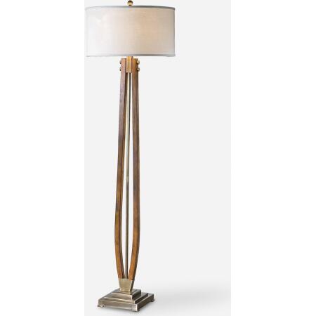 Boydton-Burnished Wood Floor Lamp