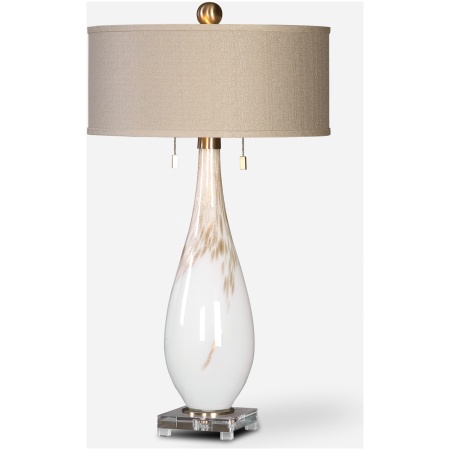 Cardoni-White Glass Table Lamp