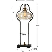 Cotulla-Aged Black Desk Lamp