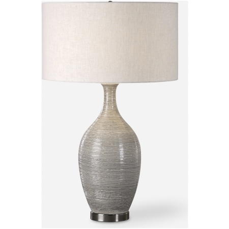Dinah-Gray Textured Table Lamp