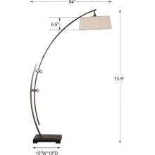 Calogero-Bronze Arc Floor Lamp