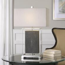 Sakana-Gray Textured Table Lamp