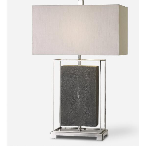 Sakana-Gray Textured Table Lamp