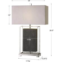 Sakana-Gray Textured Table Lamp