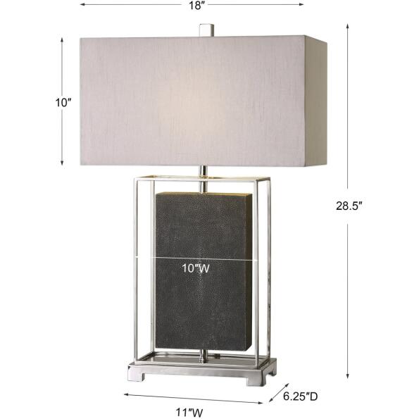 Sakana Gray Textured Table Lamp