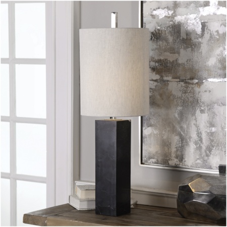 Uttermost Delaney Marble Column Accent Lamp