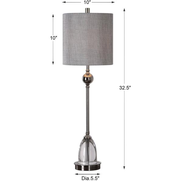 Gallo Nickel Buffet Lamp