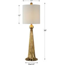 Paravani-Metallic Gold Lamp