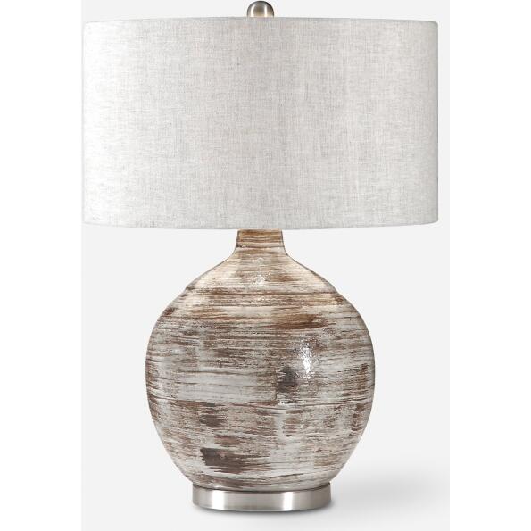 Tamula-Distressed Ivory Table Lamp