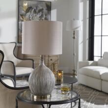Hedera-Textured Ivory Table Lamp