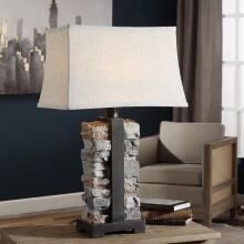 Kodiak-Stacked Stone Lamp