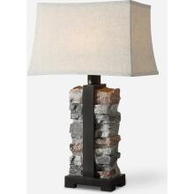Kodiak-Stacked Stone Lamp