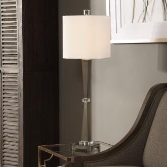 Uttermost Niccolai Antiqued Nickel Lamp