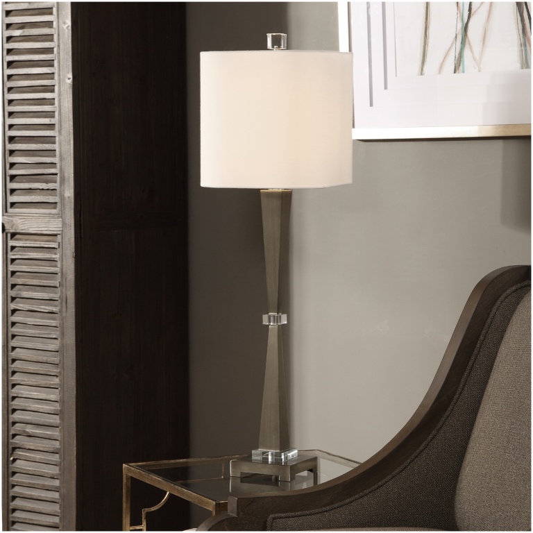 Uttermost Niccolai Antiqued Nickel Lamp