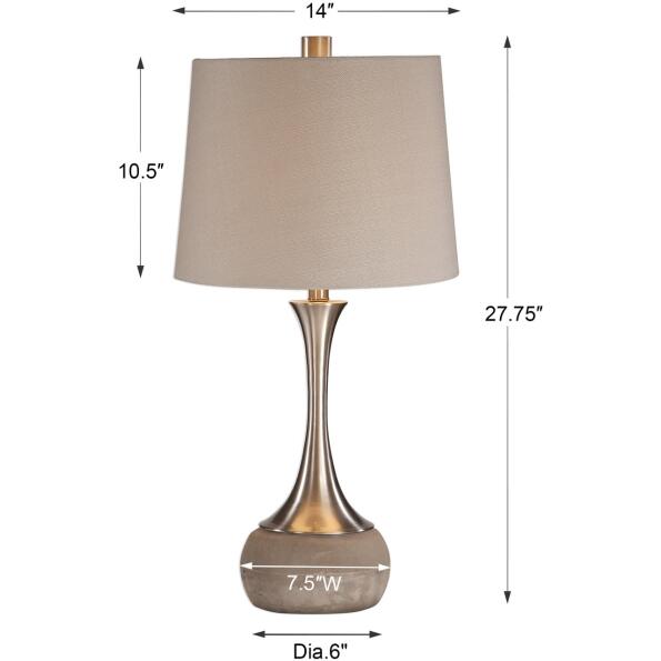 Niah Brushed Nickel Lamp