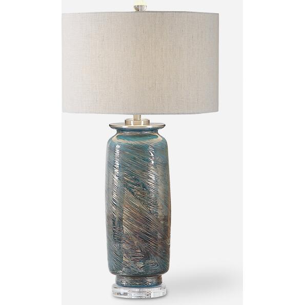 Olesya-Olesya Swirl Glass Table Lamp