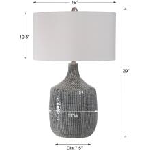Felipe-Distressed Gray Table Lamp