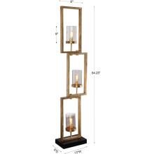 Cielo-Staggered Rectangles Floor Lamp