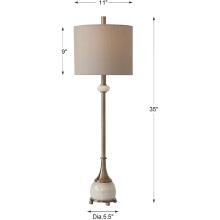 Natania-Natania Plated Brass Buffet Lamp
